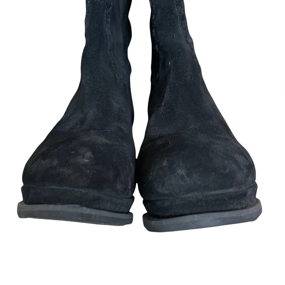 Ariat Knoxville black suede leather wedge over the knee Western boot size 6.5